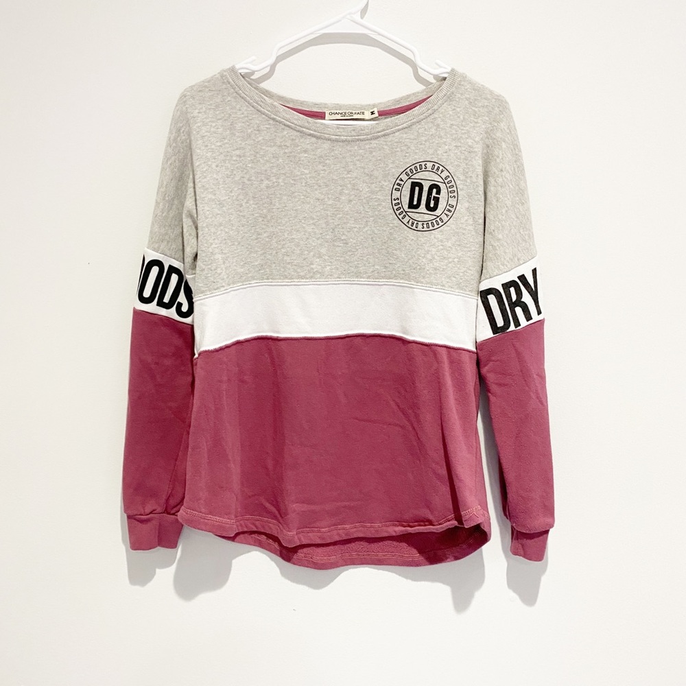 Dry Goods Colorblock Sweatshirt Size Medium